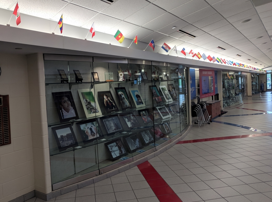 International Flags Corridor at Kings High School 